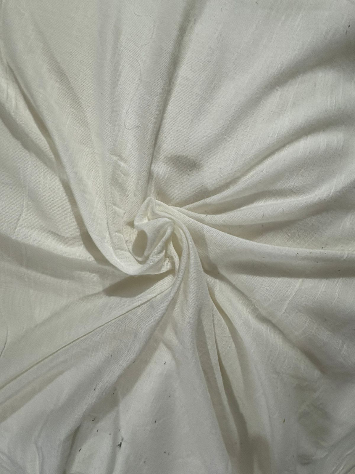 Buy Lab Certified Pure Linen White Premium Fabric