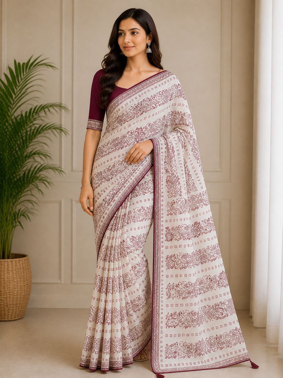 Buy Premium Rayon Slub Printed Fabric
