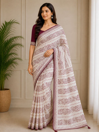 Buy Premium Rayon Slub Printed Fabric