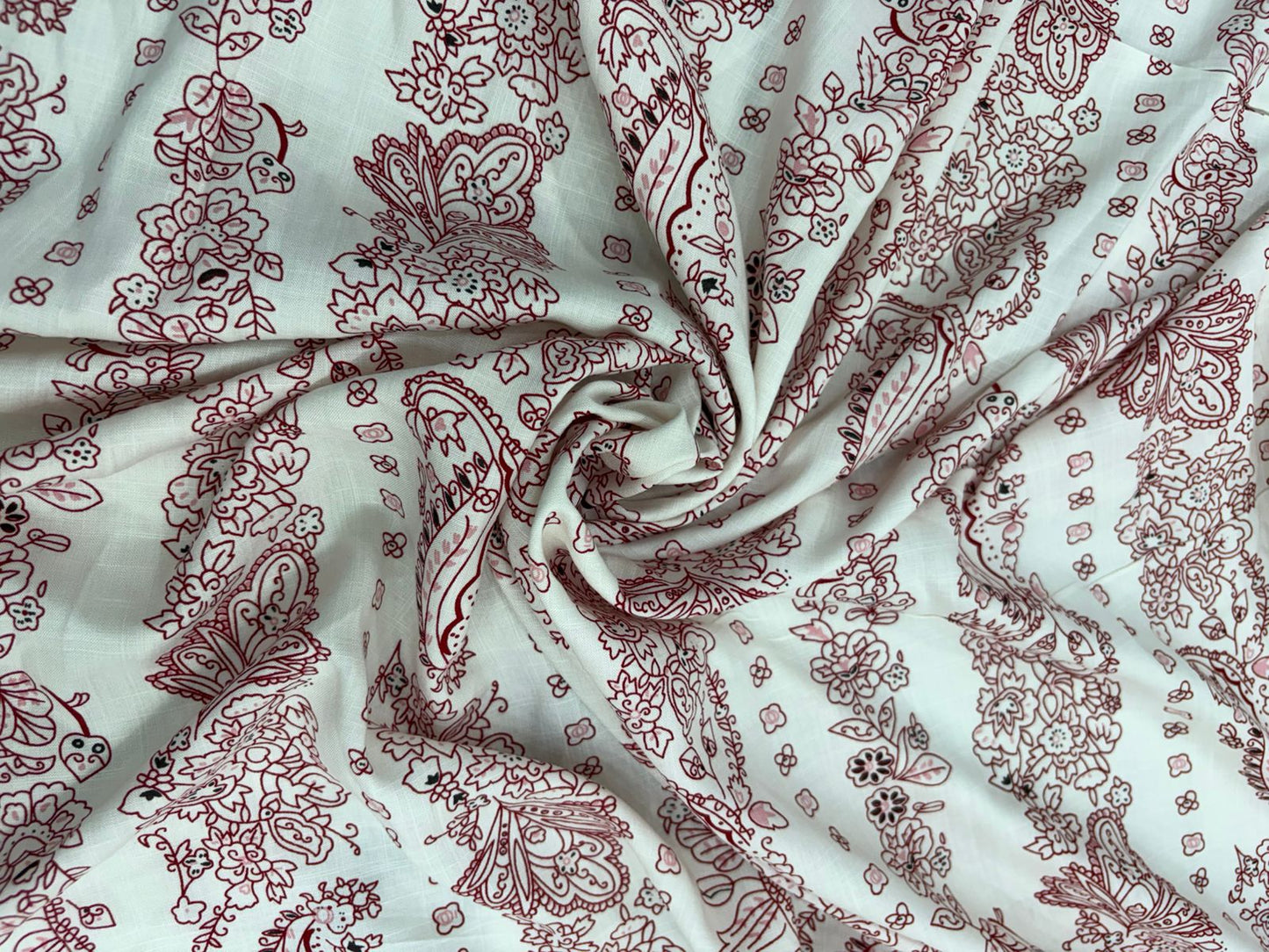 Buy Premium Rayon Slub Printed Fabric