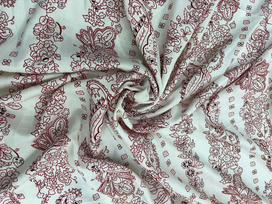 Buy Premium Rayon Slub Printed Fabric