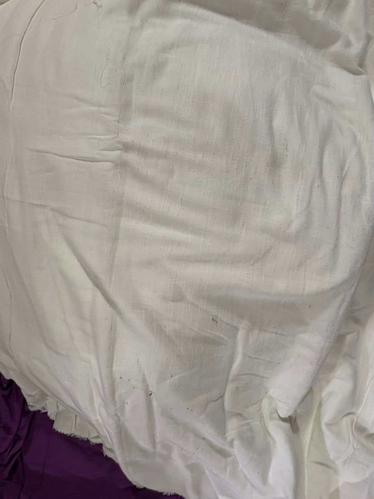 Buy Lab Certified Pure Linen White Premium Fabric