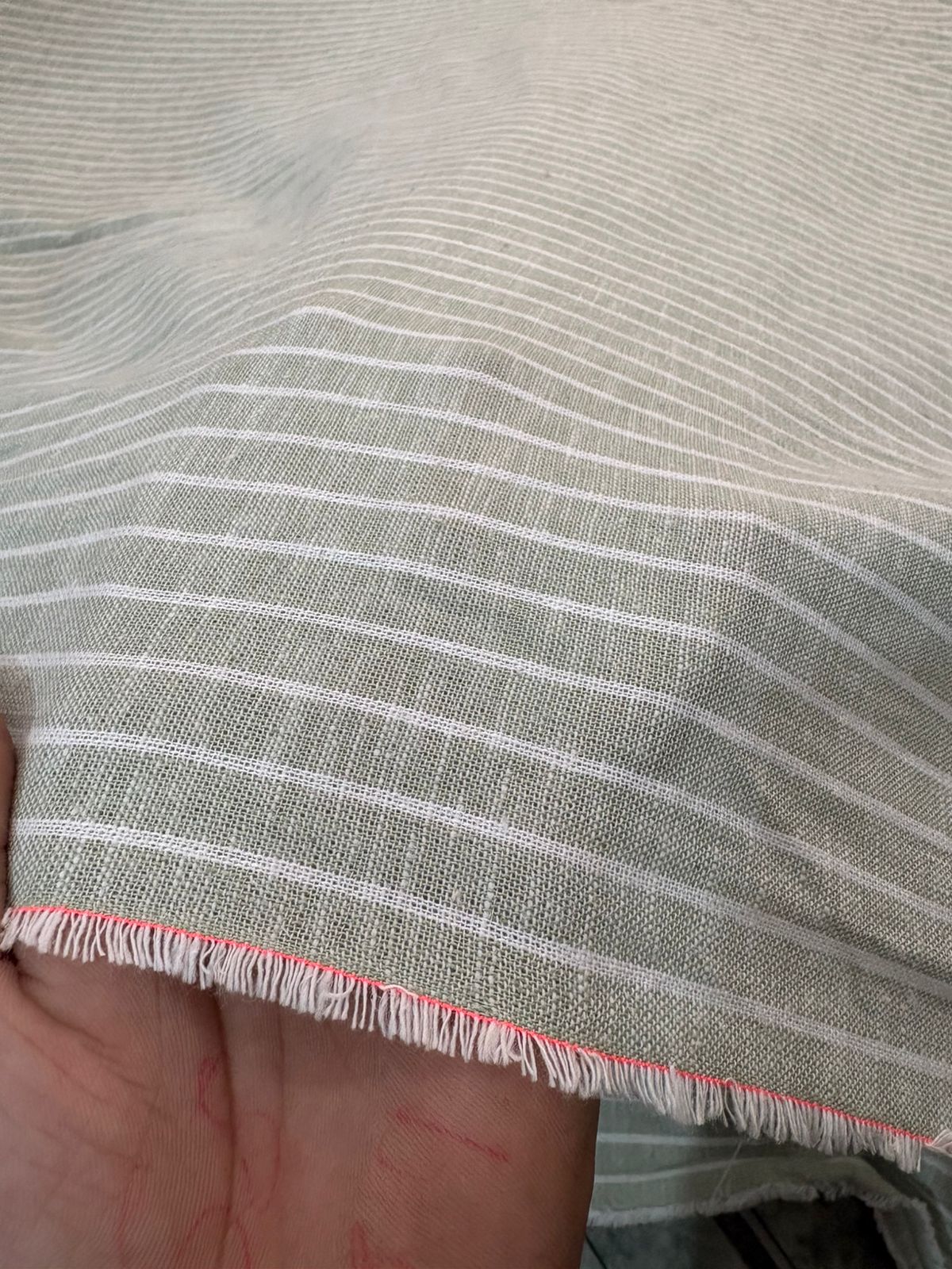 Buy Premium Cotton Linen Stripe Fabrics
