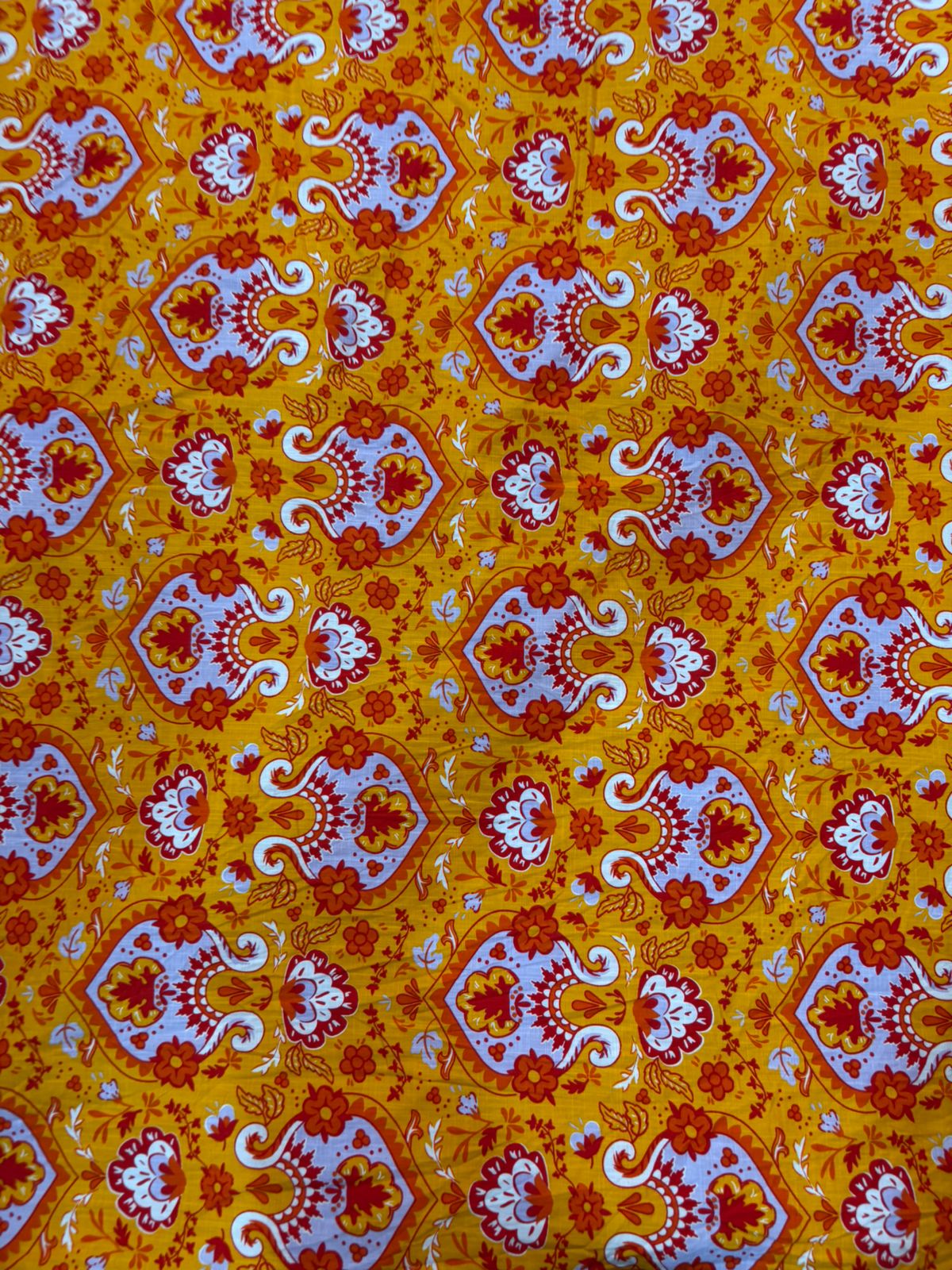 Buy Cotton Slub Printed Fabric