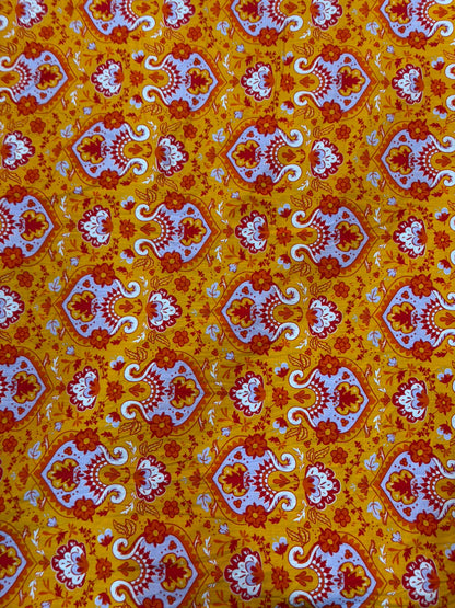 Buy Cotton Slub Printed Fabric